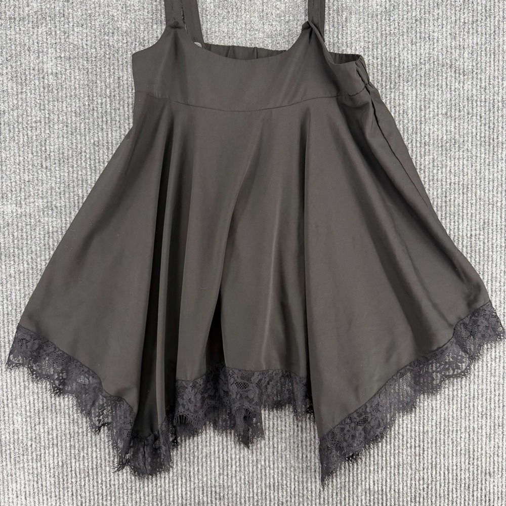 Allegra K womens large goth fairy grunge suspender skirt lace hem jumper dress - Picture 4 of 9
